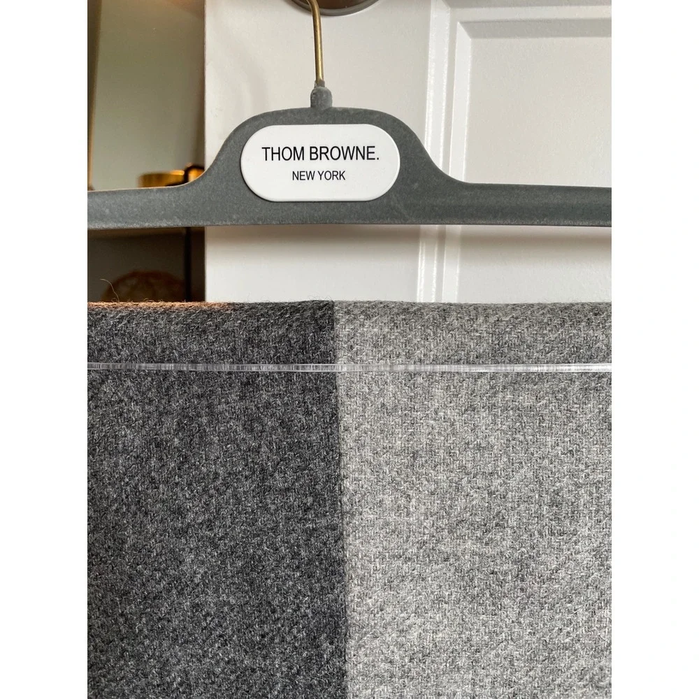 Thom Browne Tapered two tone Gray Wool Tweed Pants Size 3